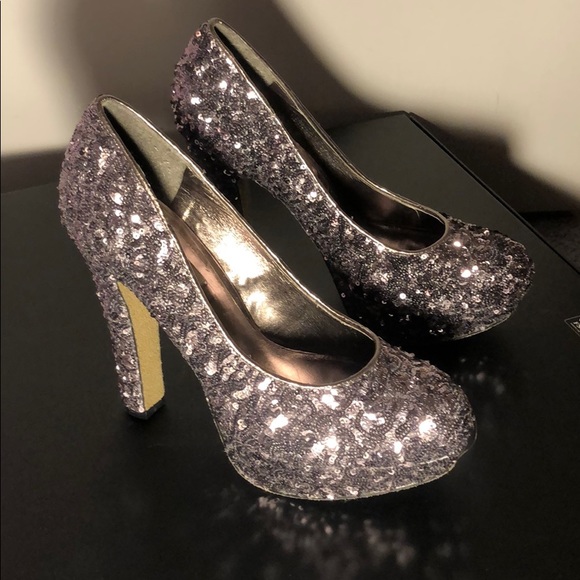 Steve Madden Sequin Platform Heels - Picture 2 of 2